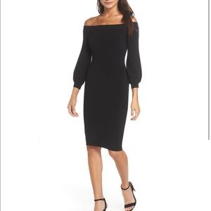 Ali & Jay standing strong black midi bodycon dress